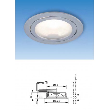 Spot G4 affleurant . 12 Led Flush