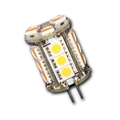 G4 cylindrique 360° 18 leds 5050 pin horizontal