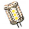 G4 cylindrique 360° 18 leds 5050 pin horizontal